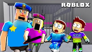 Roblox Police Girl Prison Run Obby  Shiva and Kanzo Gameplay [upl. by Paton]