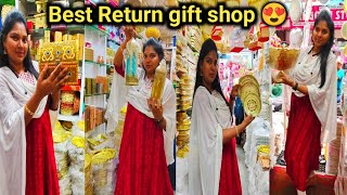 Best Return gift😍Sowcarpet Balaji Trade link German Silver return gift start ₹8 onwards [upl. by Baecher730]