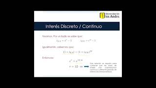 Interés Discreto VS Continuo [upl. by Lemak]