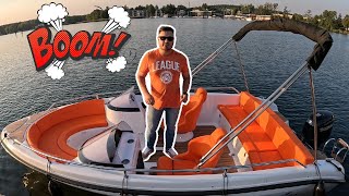 Łódź motorowa M500 Duo  petarda na wodzie motorówka boat yacht [upl. by Tamer]