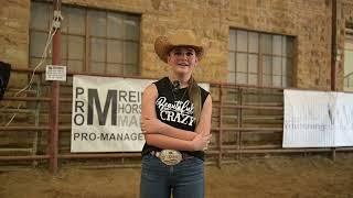 SWRHA Futurity amp Show Youth 13 amp Under and Unrestricted Youth 1 champion  Lily Forzani [upl. by Ananna]