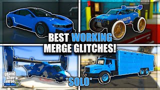 SOLO GTA 5 BEST WORKING CAR MERGE GLITCHES AFTER PATCH 169 F1BENNYS MERGE GLITCH GTA ONLINE [upl. by Eikin499]