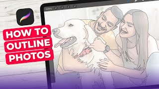 How To Outline An Image In Procreate [upl. by Ailahk710]