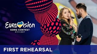 Ilinca ft Alex Florea  Yodel It Romania First rehearsal in Kyiv [upl. by Nilyam604]