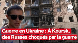 Incursion de lUkraine en Russie  à Koursk des Russes choqués par la guerre [upl. by Nylanaj766]