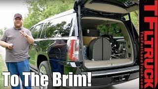 2018 GMC Yukon XL  You Wont Believe How Much Stuff Fits Canucks amp Trucks [upl. by Ailhat703]