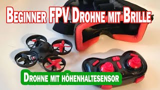 eine coole Einsteiger FPV Drohne 58 Ghz und 24 die Fernsteuerung mit Höhenhaltesensor  Was geht [upl. by Gayn639]