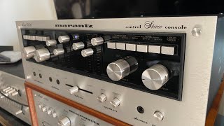 Marantz 3600 with Luxman L100 Demo marantz luxman poweramplifier preamp vintagestereo stereo [upl. by Natsud]