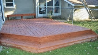 How to Build a Ground Level Deck [upl. by Berfield]