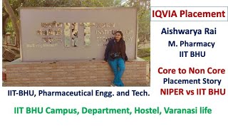 IIT BHU placement  Pharmaceutical Engineering and Technology  IQVIA placement  Pharmacy placement [upl. by Yenaffit]