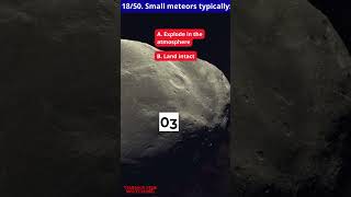 50 MindBlowing Questions About Meteors and Meteorites Test Your Knowledge facts englishquest [upl. by Annaegroeg]