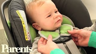 How to Buckle Your Baby Into a Car Seat  Parents [upl. by Cristabel977]