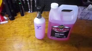 Meguiars hyperwash foam cannon CRAZY FOAM [upl. by Zischke]