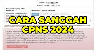 CARA SANGGAH CPNS 2024  KALIMAT SANGGAH UNTUK CPNS 2024 [upl. by Acilejna]