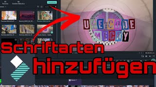 Neue Schriftarten einfach und kostenlos bei Filmora einfügen Filmora9 Tutorial GermanDeutsch [upl. by Tupler]