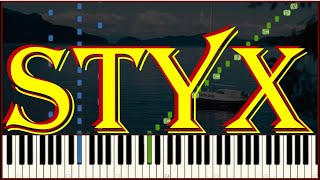 🎹 STYX  Come sail away  Easy intermediate Piano Tutorial [upl. by Nide]