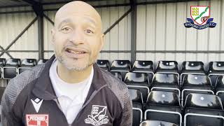 POST MATCH REACTION  MARTIN CARRUTHERS ANSTEY NOMADS FA TROPHY [upl. by Oniuqa]