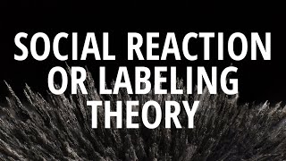 Social Reaction or Labeling Theory [upl. by Aekal715]