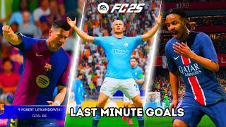 FC 25 UEFA Champion League Round 2  Last Minute Goal Celebrations Pt 1 ⚽💯💯 [upl. by Cigam]