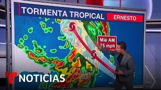 La cola de Ernesto será peligrosa para Puerto Rico por la lluvia que producirá  Noticias Telemundo [upl. by Dorsy343]