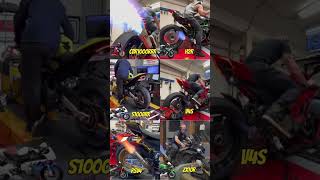 Check out the most powerful 1000cc motorbike sound cek sound 1000cc cbr1000rr H2r S1000rr v4s r1 zx [upl. by Gans]