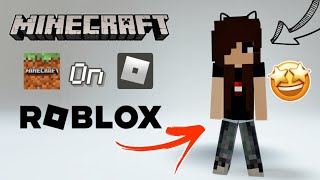 Making a MINECRAFT Avatar on ROBLOX 😍✨ [upl. by Mccormac]