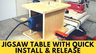 How to Make a Jigsaw Table with Quick Install amp Release [upl. by Cartan686]