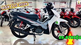 HONDA WAVE RSX 110 2024 TRẮNG ĐEN ▶️ Mẫu xe đang được QUAN TÂM nhất 2024 🔴 GIÁ XE MÁY VLOGS [upl. by Yirinec]