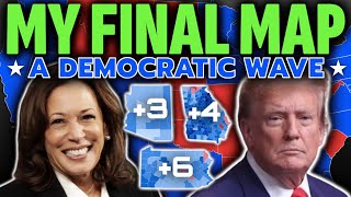 MY FINAL 2024 ELECTION FORECAST  SHOCKING BrandNew Electoral Map Prediction Harris vs Trump [upl. by Ayoj]