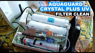 Aquaguard Water Purifier Filter Cleaning  Aquaguard Crystal Plus UV Water Purifier Filter Clean [upl. by Berl385]