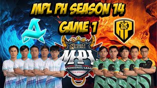 AURORA GAMING vs FALCONS AP BREN GAME 1  MPL PHILIPPINES SEASON 14 PLAYOFFS [upl. by Nrehtak324]