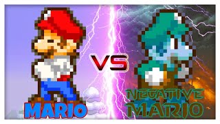 Mario VS Negative Mario  Sprite Animation [upl. by Nylyaj]