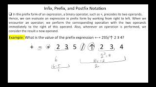 Infix Prefix and Postfix Notation [upl. by Thorne]