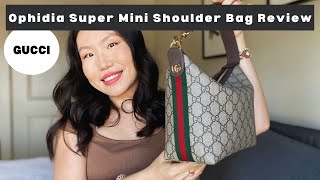 Gucci  Ophidia Super Mini Shoulder Bag Review What Fits Mod Shots Newest Gucci Bag [upl. by Aiek]