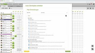 MeinDienstplan Basics 010  Dienstplan manuell und automatisch erstellen [upl. by Arobed]