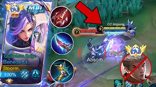 BENEDETTA NEW ONE SHOT BUILD NEW BROKEN BUILD amp EMBLEM  BENEDETTA GAMEPLAY  MLBB  MobileLegends [upl. by Eckhardt]