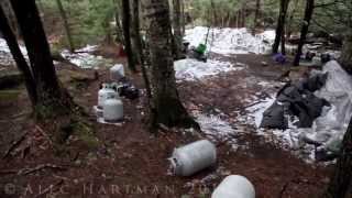 Tour of North Pond Hermits Campsite  April 13th 2013 [upl. by Mouldon487]