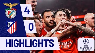 Benfica vs Atletico Madrid 40 Highlights  UEFA Champions League 20242025 [upl. by Lemmor]