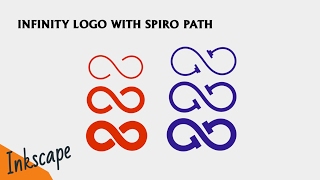 Inkscape  Inifinite logo design with spiro path [upl. by Mcnalley]