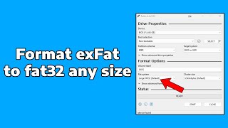 How To Format File System exFat to Format fat32 SD CARD AND USB ANY SIZE [upl. by Alius]