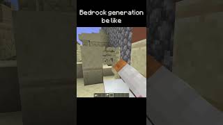 Bedrock be like minecrafshorts [upl. by Chevy469]