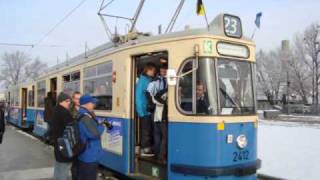 Tram 23  Eröffnung  Bilder Ein und Ausfahrten [upl. by Notgnilra]