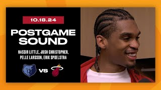 Postgame Interview Nassir Little Josh Christopher Pelle Larsson Erik Spoelstra  Oct 18 2024 [upl. by Guido]