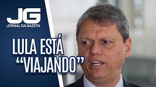 Tarcísio diz que Lula está viajando ao citálo como adversário em 2026 [upl. by Libove]