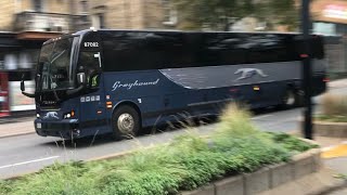 2022 Prevost X345 Greyhound Coach Fleet 87082 Spotted in Montreal heading to New York USA🇨🇦🇺🇸 [upl. by Adnuahs]