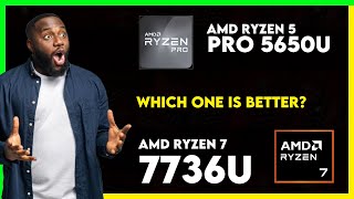 AMD Ryzen 5 Pro 5650U vs AMD Ryzen 7 7736U Comparison [upl. by Uhsoj]