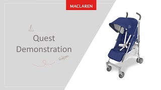 The Maclaren Quest Stroller Demonstration [upl. by Rutger407]