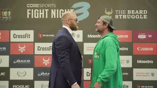 Devon Larrat Vs Hafthor Bjornsson Face Off [upl. by Eissolf814]