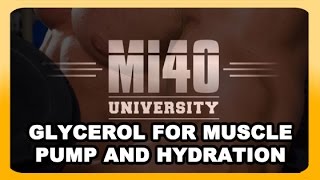 Glycerol Supplement Muscle Pump Muscles Swelling Supplementation BONUS UNLISTED VIDEO [upl. by Alguire]