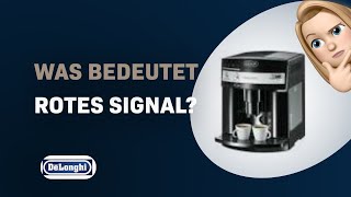 Anleitung zum Umgang mit DeLonghi Magnifica ESAM 3000 rotes Warnsignal [upl. by Renado]